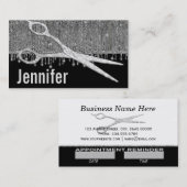 シルバーグエレガントラムヘアスタイリストアポイントメント 予約カード (正面/裏面)