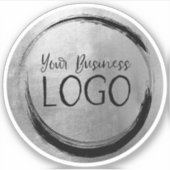 シルバーグフェイクレーフォイルのビジネスのロゴ シール (正面)