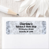 シルバーグフェイクレーマーブル差出人住所ラベル ラベル (インサイチュ)