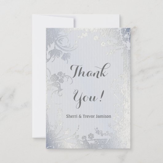 シルバーグライマーフローラ記念日ありがとう サンキューカード (正面)