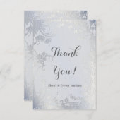 シルバーグライマーフローラ記念日ありがとう サンキューカード (正面/裏面)