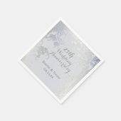 シルバーグライマー25th結婚ズ・アニバーサリー・ナプキンス スタンダードカクテルナプキン (角)