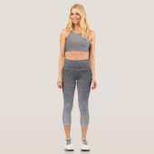 シルバーグラディエントグリッターカプリレギンス カプリレギンス (正面)