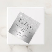 シルバーグラデーショングリッターメ感謝していタルユー結婚ズ フェイバータグ (インサイチュ)