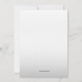 シルバーグラデーション新生児写真の生誕発表 案内状 (裏面)