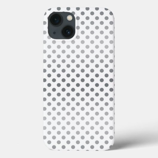 シルバーグラデーション水玉模様by Shirley Taylor Case-Mate iPhoneケース (裏面)