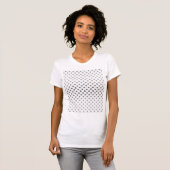 シルバーグラデーション水玉模様by Shirley Taylor Tシャツ (正面フル)