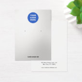 シルバーグラデーション追加ロゴイヤリングディスプレイカード (デスク)