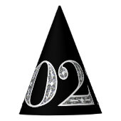 シルバーグラマラス2022新年イブパーティーハット パーティーハット (正面)