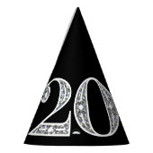 シルバーグラマラス2022新年イブパーティーハット パーティーハット (左)