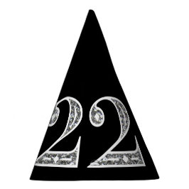 シルバーグラマラス2022新年イブパーティーハット パーティーハット