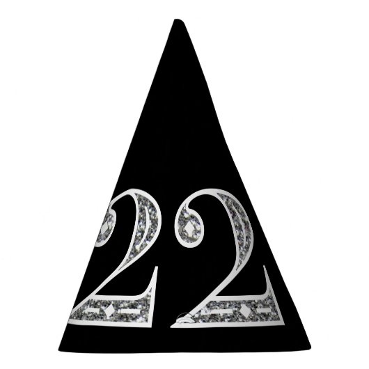 シルバーグラマラス2022新年イブパーティーハット パーティーハット (右)