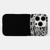 シルバーグラマーチーター柄エキゾチックアニマルプリント Case-Mate iPhoneケース (裏面 (横))