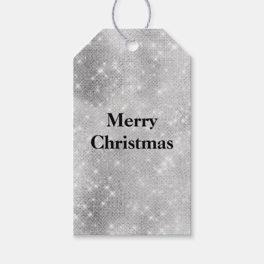 シルバーグラムスパークルグリッツ ギフトタグ (正面)