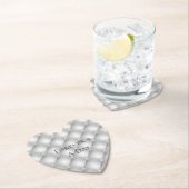 シルバーグラムダイアモンド結婚ズ ペーパーコースター (インサイチュ)