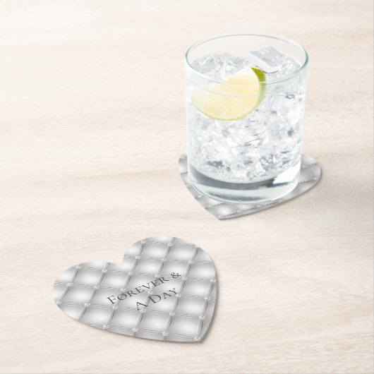 シルバーグラムダイアモンド結婚ズ ペーパーコースター (インサイチュ)