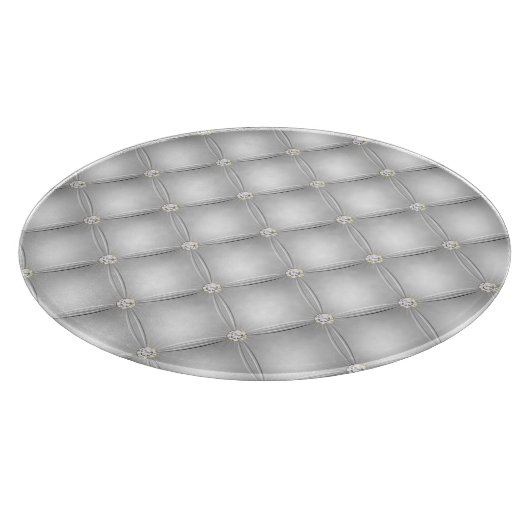 シルバーグラムダイヤモンド赤面ピンク カッティングボード (角)