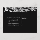 シルバーグラムチータプリントエキゾチック保存日付 案内ポストカード (裏面)