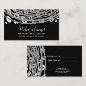 シルバーグラムチーテプリントエキゾチック友人を参照 紹介カード (正面/裏面)