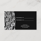 シルバーグラムチーテプリントエキゾチック友人を参照 紹介カード (裏面)