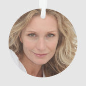 シルバーグラムフォイル40thバースデーフォト オーナメント (裏面)