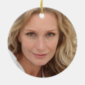 シルバーグラムフォイル40thバースデーフォト セラミックオーナメント (裏面)