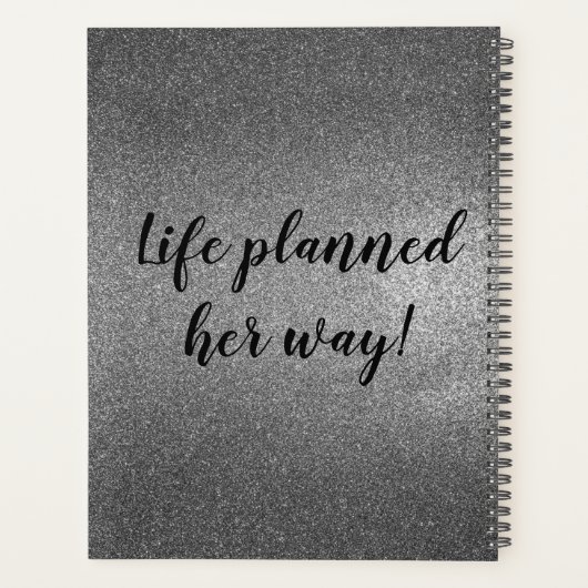 シルバーグラムプランナー彼女が愛する、彼女の方法 プランナー手帳 (裏面)