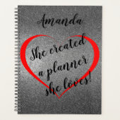 シルバーグラムプランナー彼女が愛する、彼女の方法 プランナー手帳 (正面)