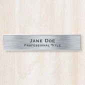 シルバーグラムロンプロフェッショナルオフィスドアサイン サインプレート (正面)