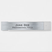 シルバーグラムロンプロフェッショナルオフィスドアサイン サインプレート (正面)