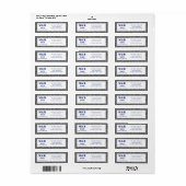 シルバーグラム&ブ王室のルー結婚ズ・アドレス ラベル (フルシート)