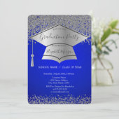 シルバーグラードキャップ、ダイアモンズブルー卒業パーティー 招待状 (スタンド正面)