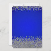 シルバーグラードキャップ、ダイアモンズブルー卒業パーティー 招待状 (裏面)