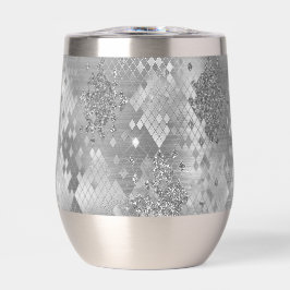 シルバーグリジーグリッタースネークスキン