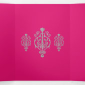 シルバーグリッススウィート16パーティー招待状 三つ折り招待状 (内部中)