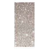 シルバーグリッターおよびグラマー美しい ラックカード (裏面)