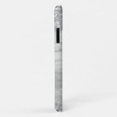 シルバーグリッターとグレー大理石ブレンド Case-Mate iPhoneケース (裏面/右)