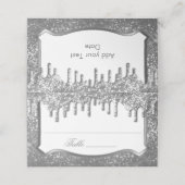 シルバーグリッターとゴールデンドリップ プレイスカード (外部開封)