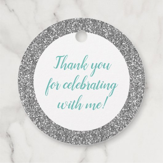 シルバーグリッターとターコイズカインスアニョス フェイバータグ (裏面)