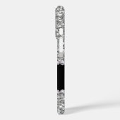 シルバーグリッターと宝石（名前とモノグラム） Case-Mate iPhoneケース (裏面 / 左)