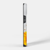 シルバーグリッターひまわり名 iPhoneケース (右側面)