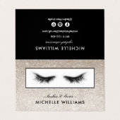 シルバーグリッターまつげアフターケア紹介 名刺 (外部フラット)