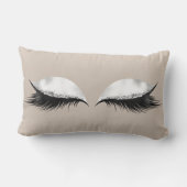 シルバーグリッターアイズメイクアップアイボリーベージュホワイトグレー ランバークッション (裏面)