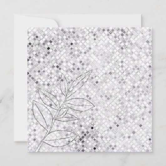 シルバーグリッターアクイーカ – アクイカ – 招待状 (裏面)