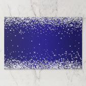 シルバーグリッターインディゴブルーグラデーション ペーパーパッド (正面)