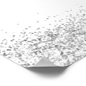 シルバーグリッターウェルカム卒業パーティー ポスター (角)