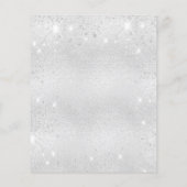 シルバーグリッターエレガントなウェディングバジェット チラシ (裏面)