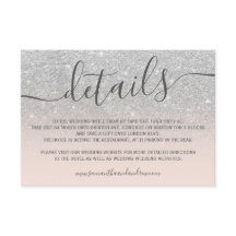 シルバーグリッターオンブレのピンクの筆記体ディテール