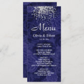 シルバーグリッターオン王室のブルーフローラ メニュー (正面/裏面)