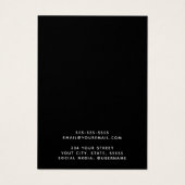 シルバーグリッターカスタムロゴイヤリングディスプレイカード (裏面)